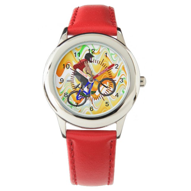 Montre Sport Vélo Bmx Team Coach Peace Love Destiny (devant)