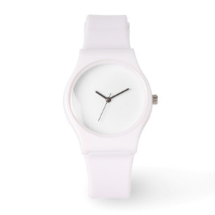 Montre Sportif avec la courroie blanche de silicone
