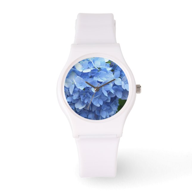 Montre - Sporty - Blue Hydrangea (Recto)