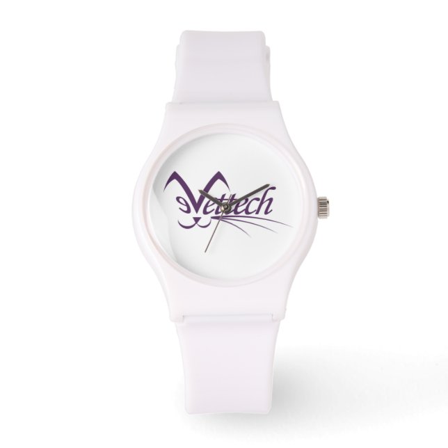 Montre Sporty Vettech blanche (Recto)