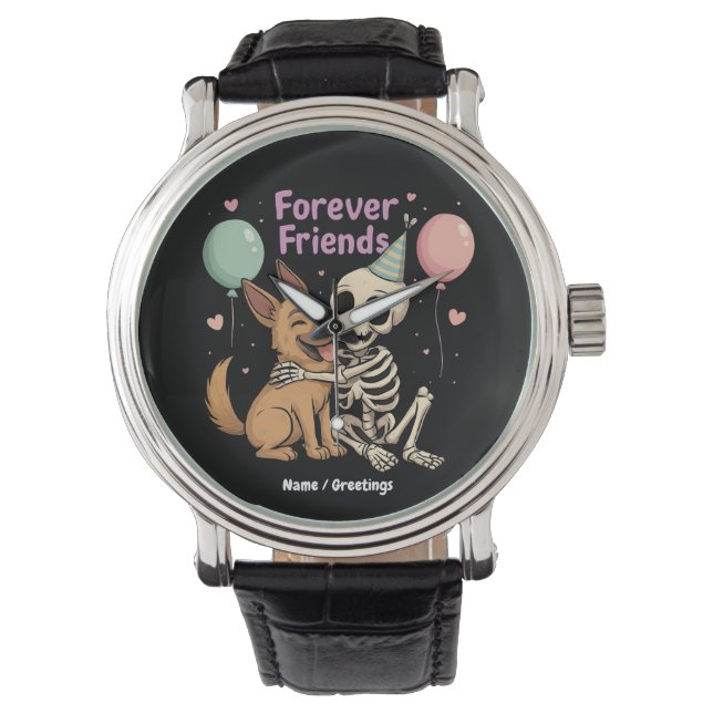 Montre Squelette Déplaisant mignon serrant berger alleman (devant)