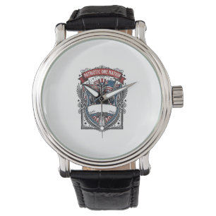 Montre Squelette oncle Sam patriotique sombre Squelette p