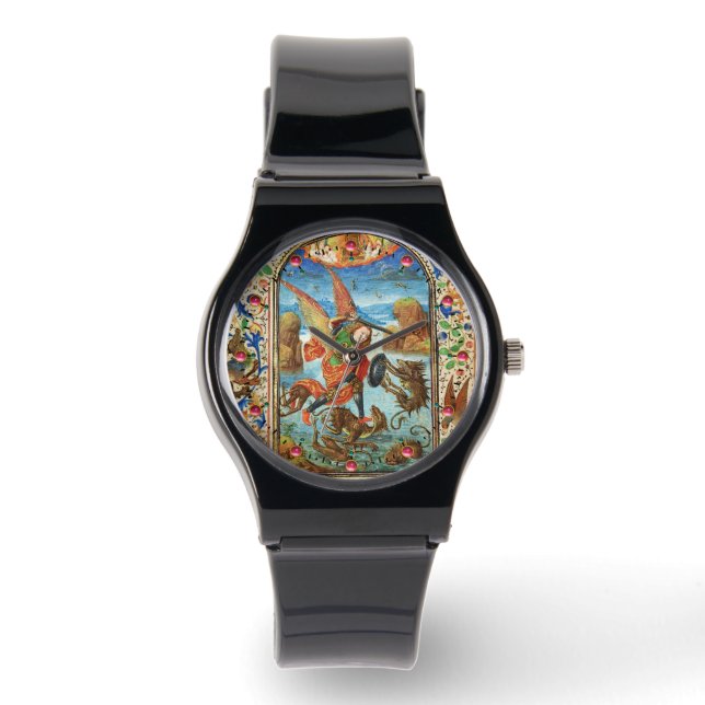 Montre ST. MICHAEL ARCHANGEL ET DRAGON Miniature flamande (Recto)