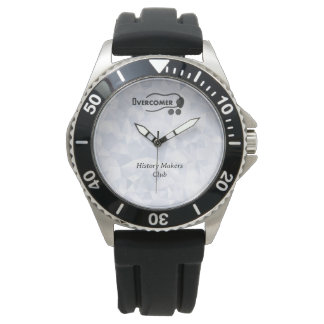 Montre Stainless Steel Black Rubber Strap Watch 