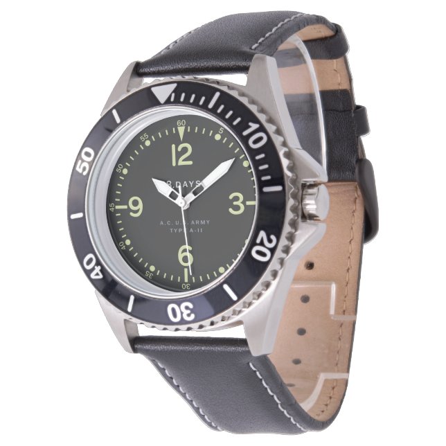 Montre Standard Retro U.S. Army Aircraft Clock (Incliné)