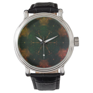 Montre Star de Mandala Cosmique profonde Kaleidoscope Gol
