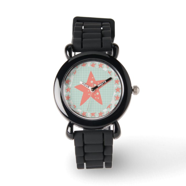 Montre Starfish Whimsical Mer Océan Nautique (Recto)