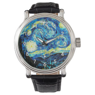 Montre Starry Night, célèbre peinture de Vincent van Gogh