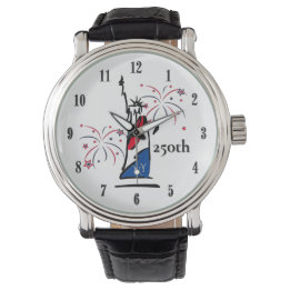 Montre Statue de la Liberté avec feux d'artifice 250e Ind