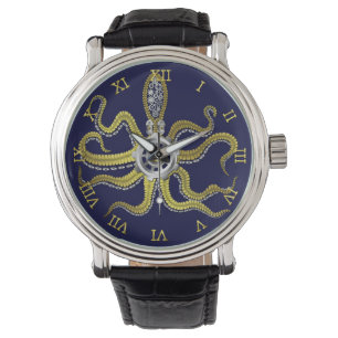 Montre Steampunk embraye le poulpe Kraken