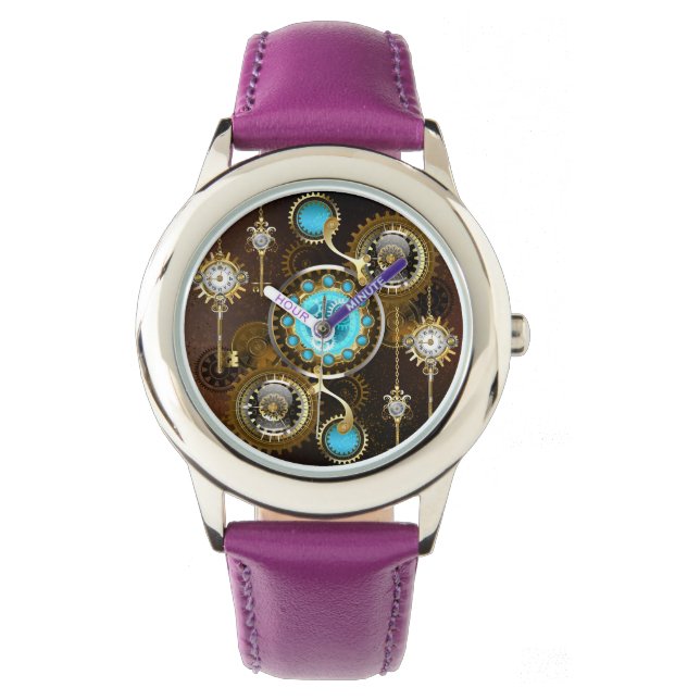 Montre Steampunk Rusty Background (devant)