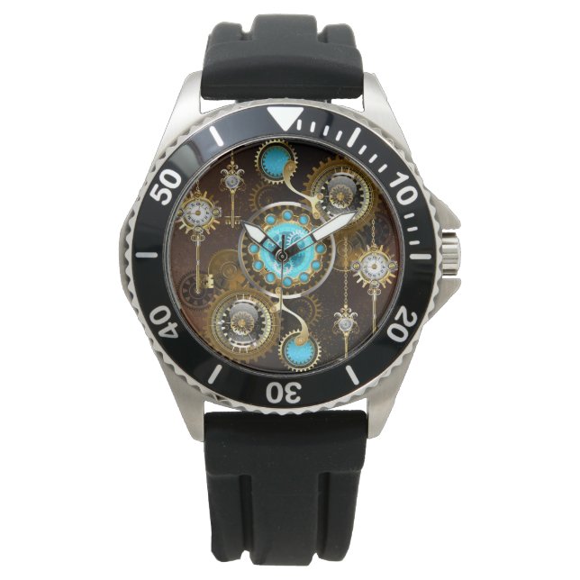 Montre Steampunk Rusty Background (devant)