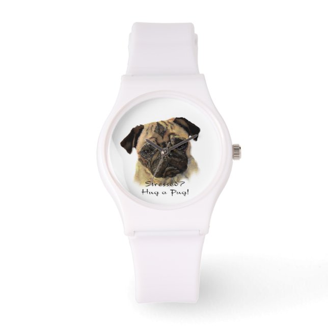Montre Stressé ? Accrochez une citation de chien animal d (Recto)