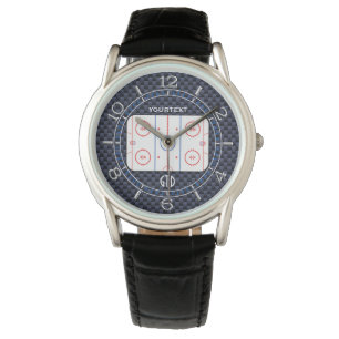 Montre Style bleu personnalisé de carbone de diagramme d