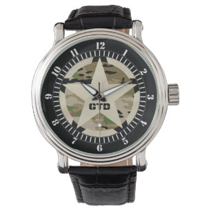 Montre Style de balise de monogramme étoile sur le style 
