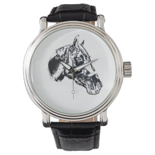 Montre style de timbre de tête de cheval