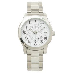 Montre Style MANGA kanji Japon [face blanche 2]