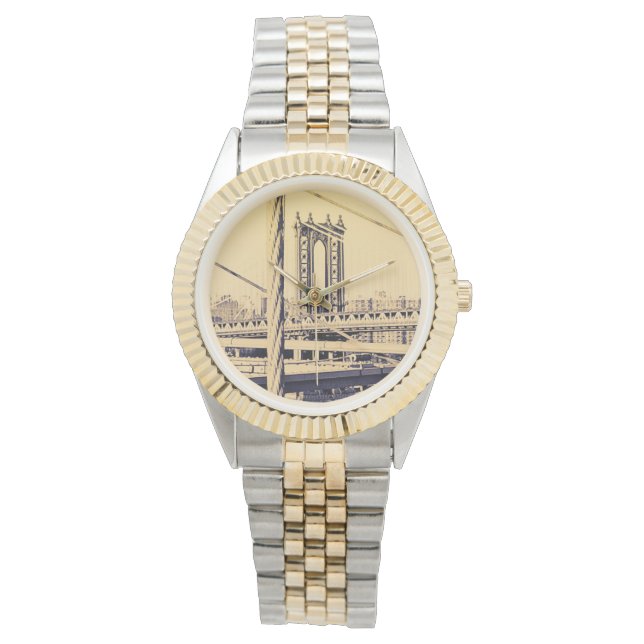 Montre Style vintage, Brooklyn Bridge (devant)