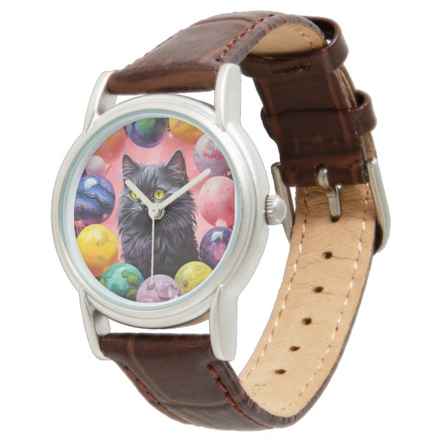 Montre Stylish  cat watch for cat lovers (Incliné)