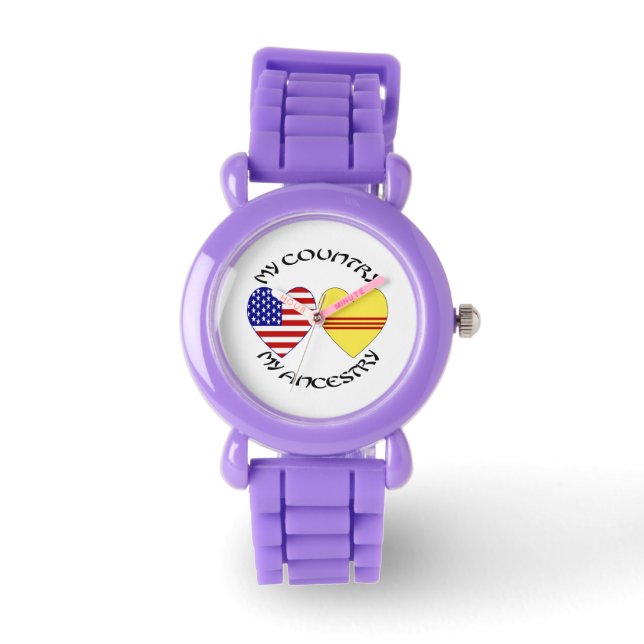 Montre Sud Vietnam et USA Country Ancestry (Recto)