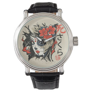 Montre Sugar Crâne Japonais Art Watch