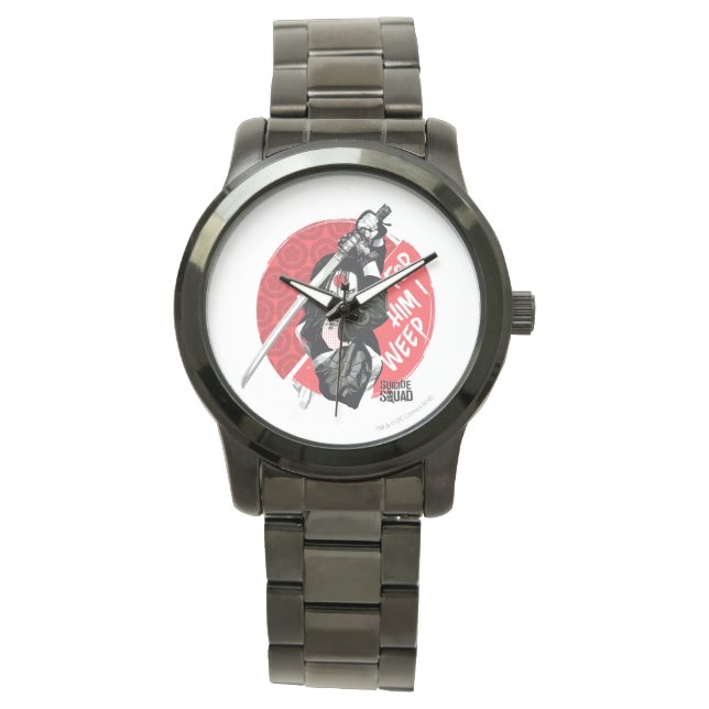 Montre Suicide Squad | Katana "For Him I Weep" (devant)