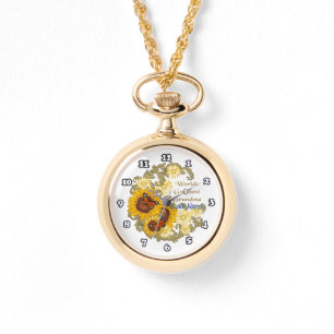 Montre Sunflower Grand nom personnalisé