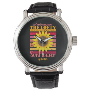 Montre Sunflower Lover Tournesol Du Soleil
