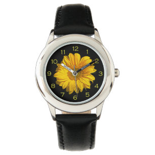 Montre Sunflower Yellow Numéros wacna