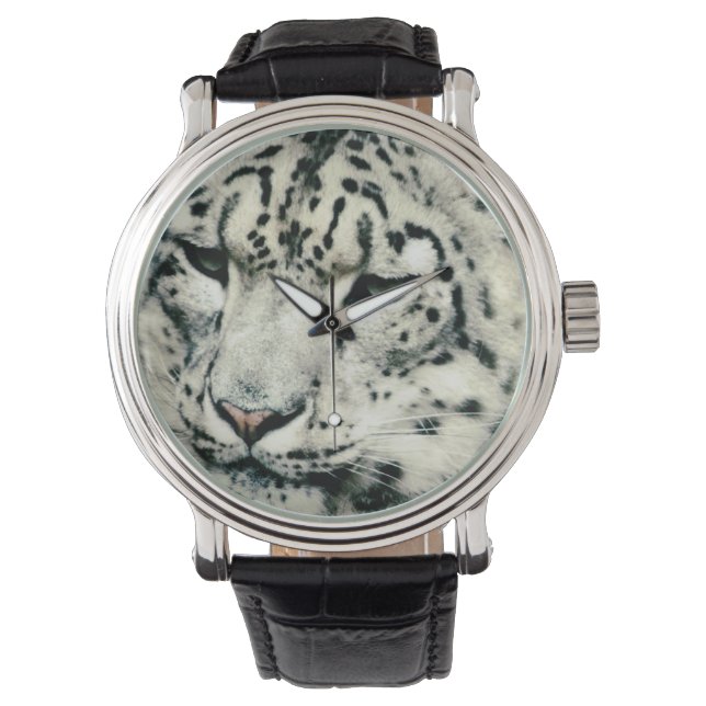 Montre Superbe léopard des neiges (devant)