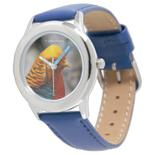 Montre Superbe profil d'un faisan rouge doré