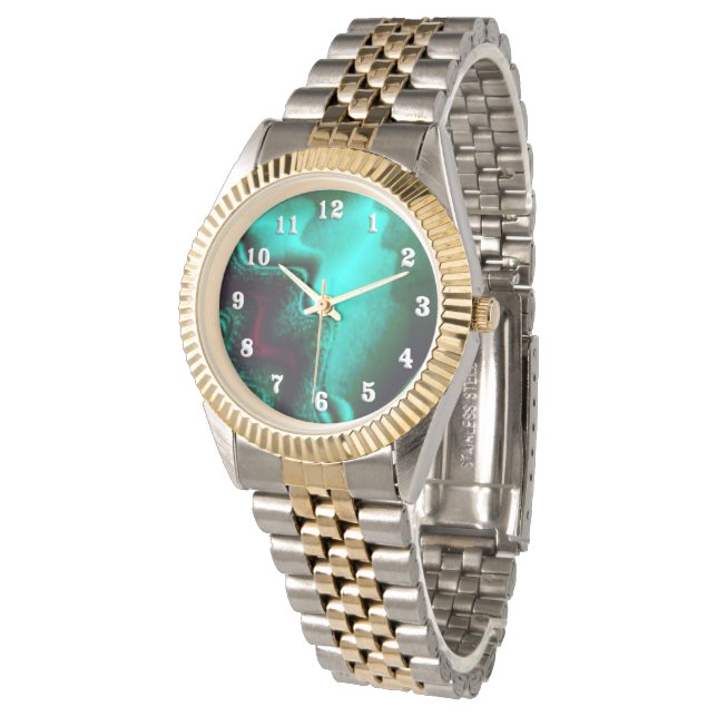 Montre Superbe Quartz Vert (Incliné)