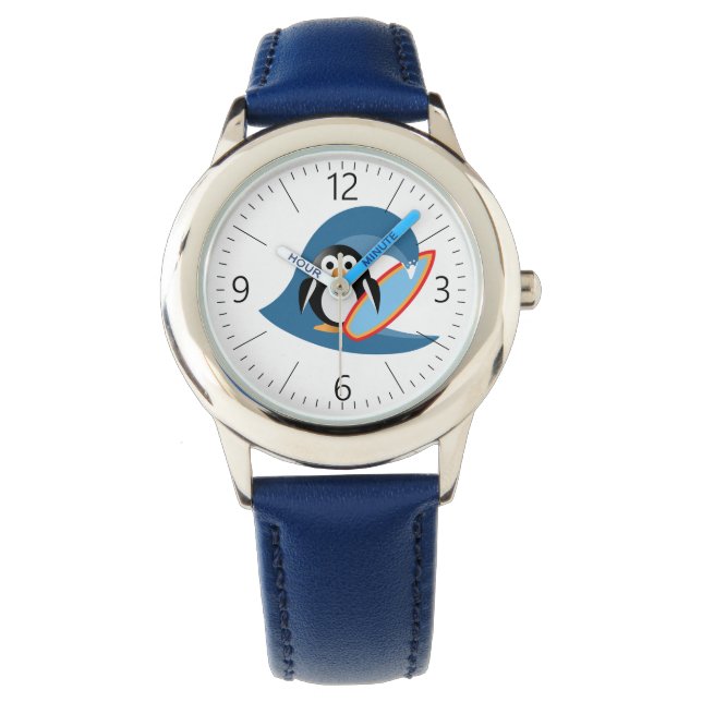 Montre Surfer de pingouin (devant)