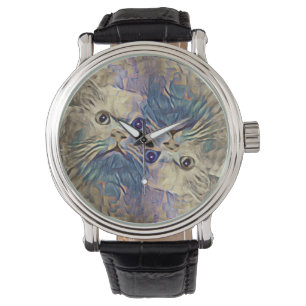 Montre Surreal Turkish cat portrait ... regarder
