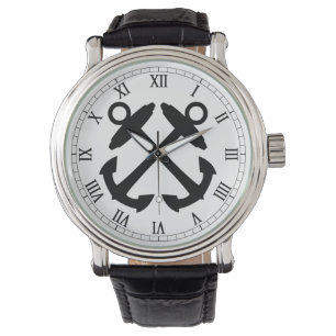 Montre Surveillance de l'Ancre croisée