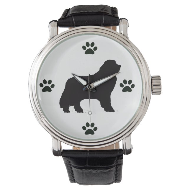 Montre Surveillance des chiens de Terre-Neuve (devant)