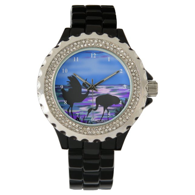 Montre Surveillance des oiseaux des grues (devant)