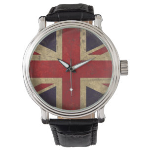 Montre Surveillance du drapeau du Royaume-Uni vintage