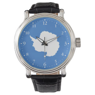 Montre Surveillance du drapeau patriotique de l'Antarctiq
