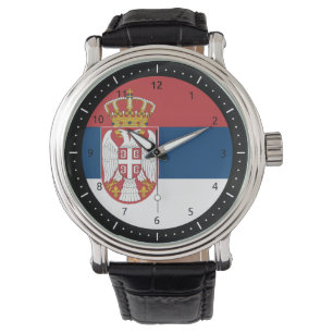 Montre Surveillance du drapeau serbe