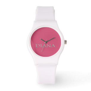 Montre Surveillance du nom personnalisé Diana
