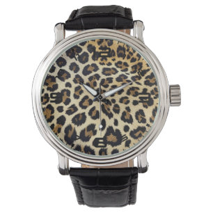 Montre Surveillance Empreinte de léopard