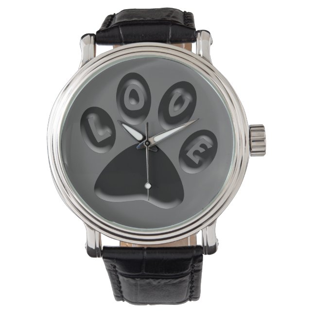 Montre Surveillance Empreinte de patte (devant)