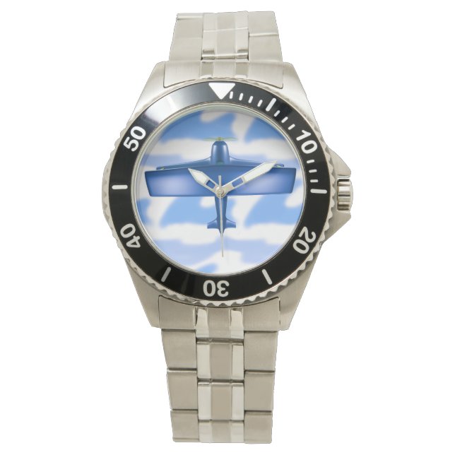 Montre Surveillance en ligne du plan bleu de l'aviation (devant)