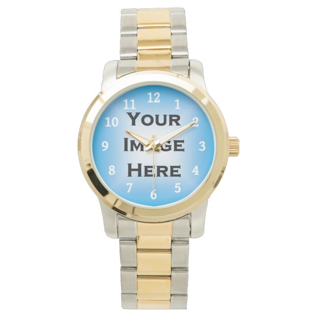 Montre Surveillance Personnalisée Avec Numéros Blancs (devant)
