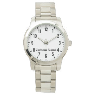 Montre Surveillance personnalisée du nom personnalisé