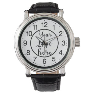 Montre Surveillance ronde du logo d'entreprise personnali