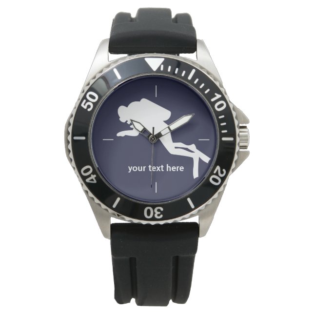 Montre Surveille de plongée personnalisée (devant)