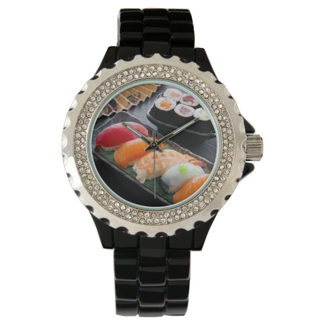 Montre Sushi et rouleaux (devant)