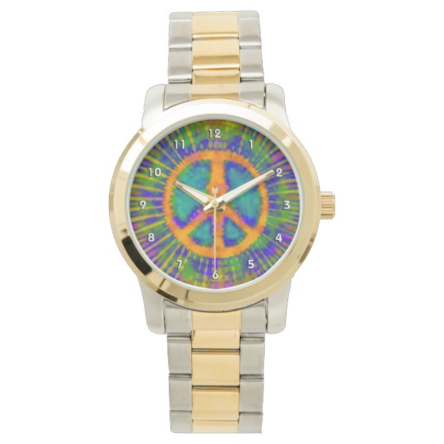Montre SYMBOLE DE Cravate Psychédélique-Dye (devant)